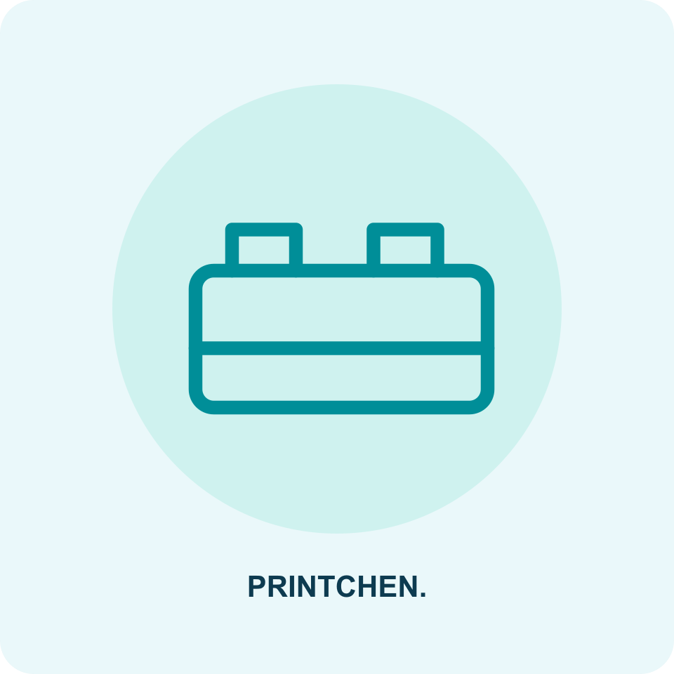 Product illustration: BrickyKey name tag