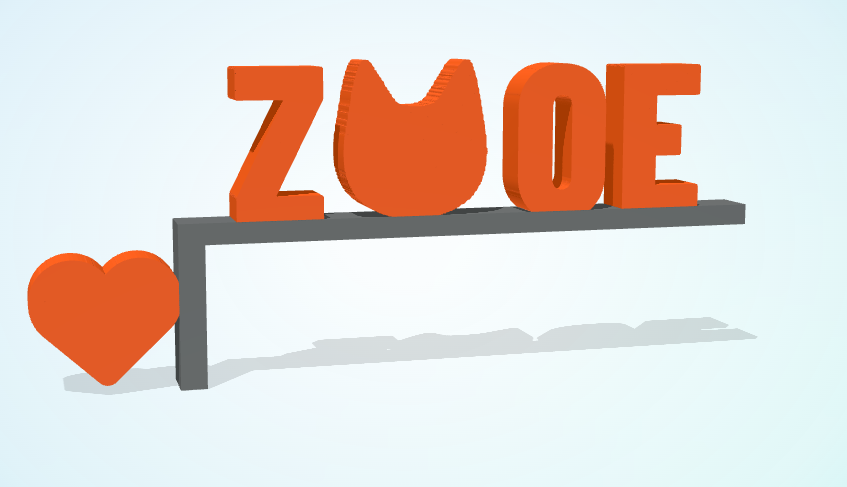 3D product preview: Door Sign